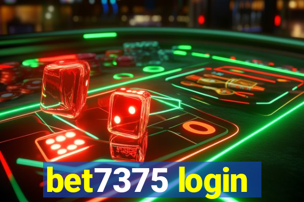 bet7375 login