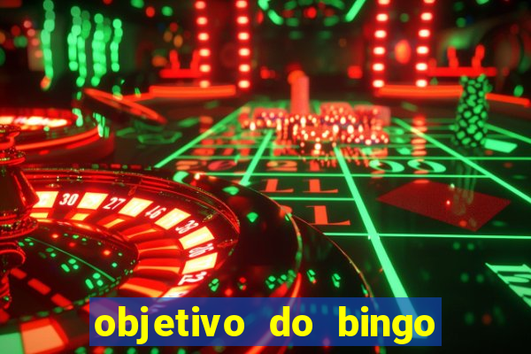 objetivo do bingo de letras